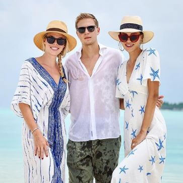 Anja Valente with her siblings Andrea Stojkovic and Marko Stojkovic.